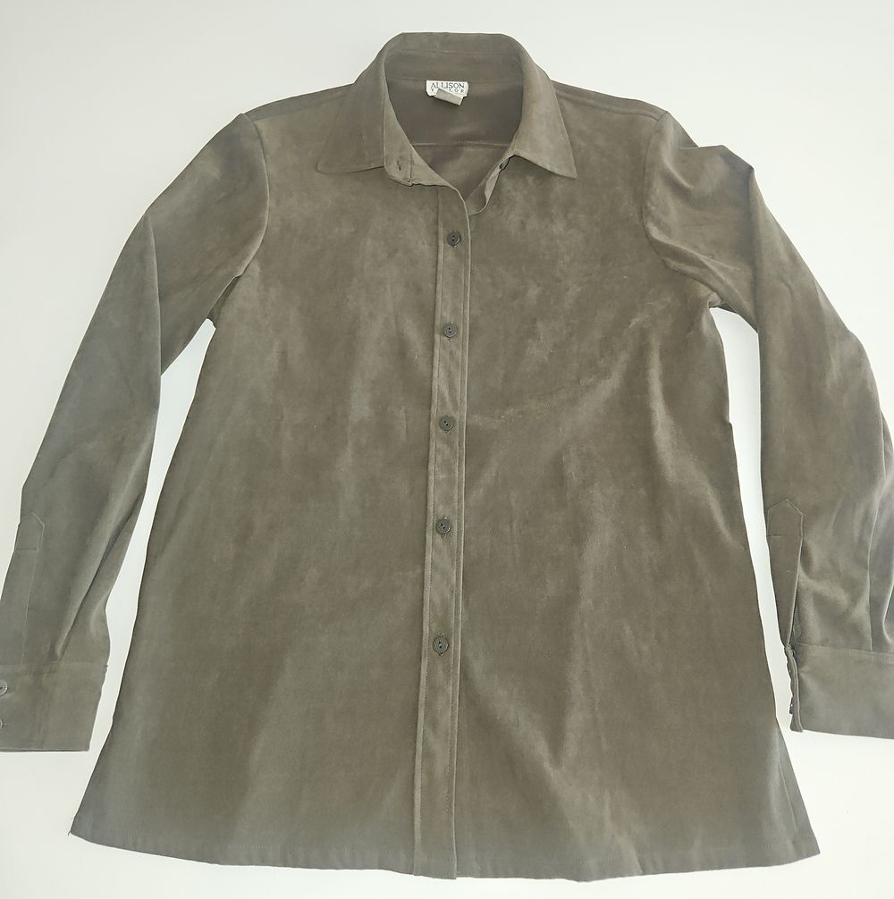 Allison Taylor Dark Green Button-Down Shirt